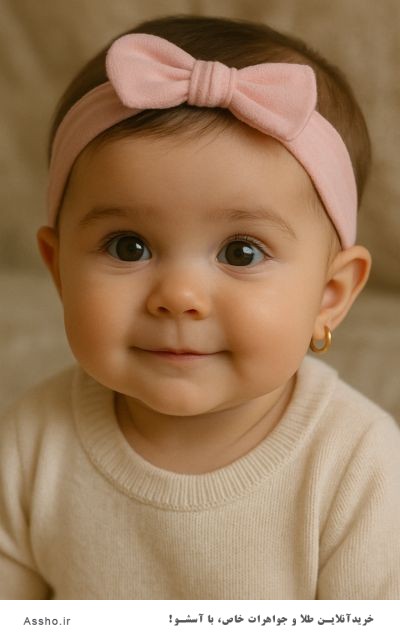 گوشواره نوزاد طلا